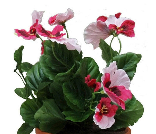 Artificial Silk Pansy Bush