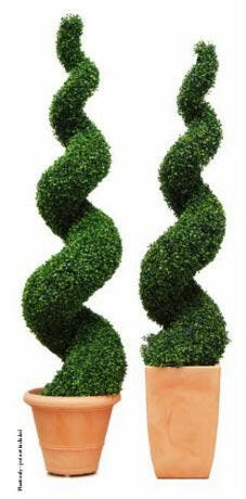 Artificial Boxwood Topiary Spiral Tree