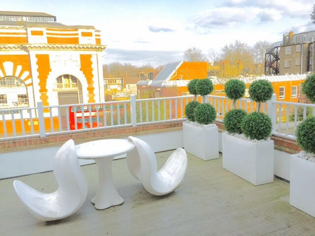 Showing our Bespoke artificial Boxwood Ball tree sent in by one of our customers