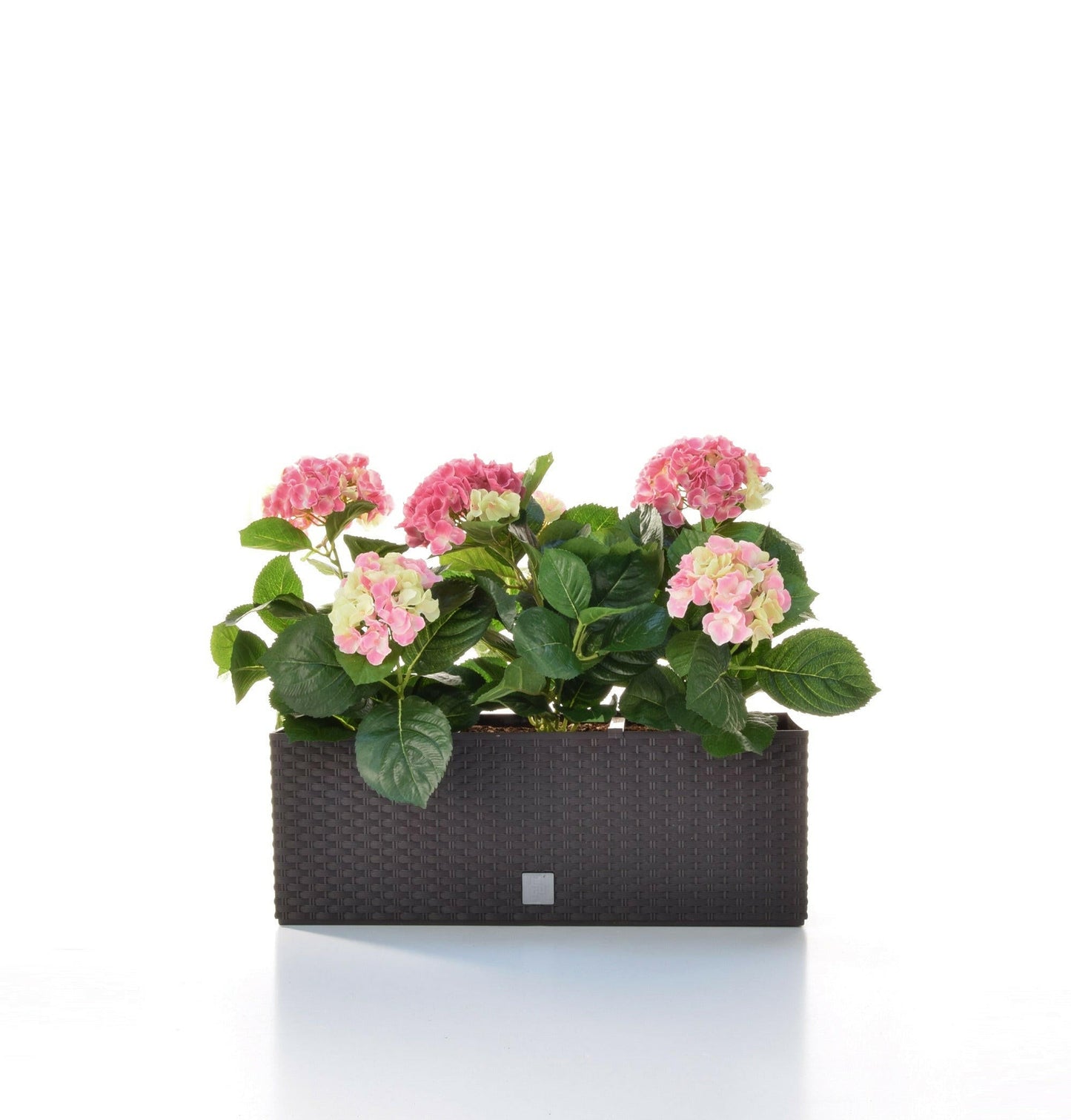 Artificial Silk Hydrangea Trough