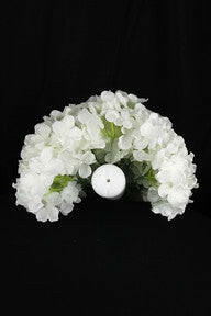 Justartificial.co.uk Hydrangea Roll 60 Heads White Image from the bottom
