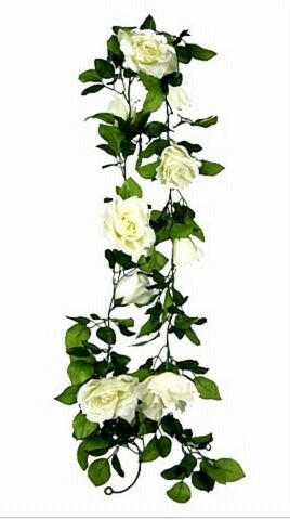 Artificial Silk Rose Garland