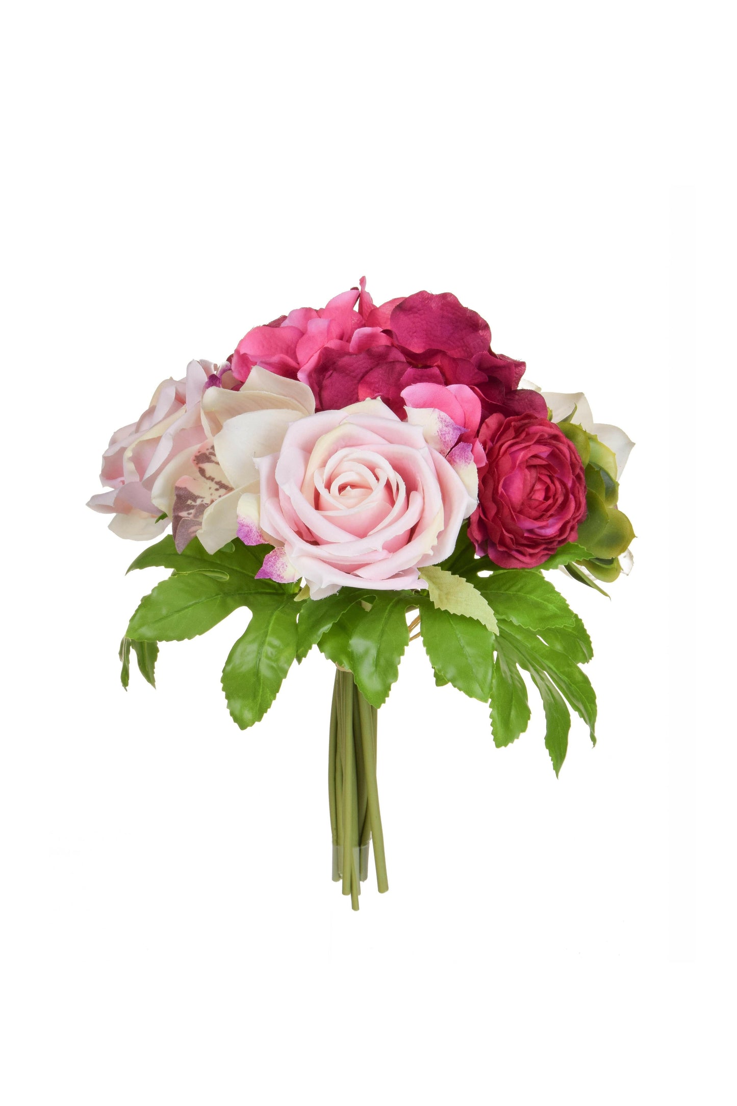 Artificial Silk Hydrangea & Rose Bouquet