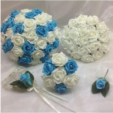 Artificial Colourfast Cottage Rose Bud Bunch