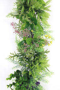 Artificial Fern & Flower Greenery Trail