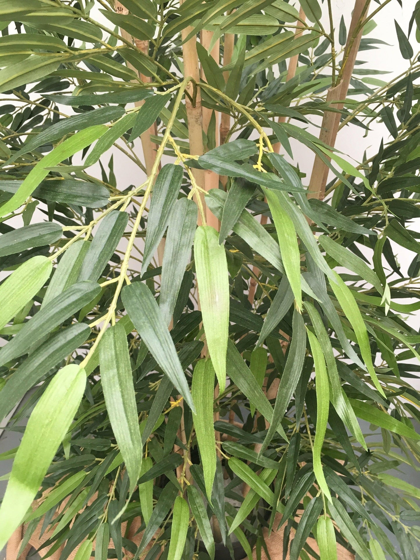 Showing close up detail of a hand built 9ft/270cm/2.7m Artificial Bamboo Tree