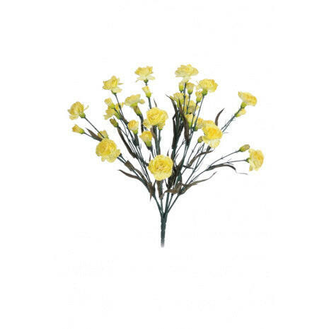 Artificial Silk Carnation Bush
