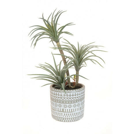 artificial plants in pots uk Artificial Airplant in Patterned Pot – Artificial Plants & Trees Co (UK)