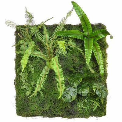 Artificial Flexi Back Green Wall Cheviot 100 x 100cm