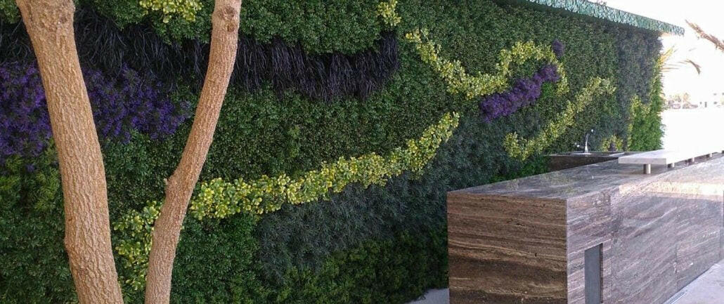 Artificial Flexi Back Green Wall Cheviot 100 x 100cm