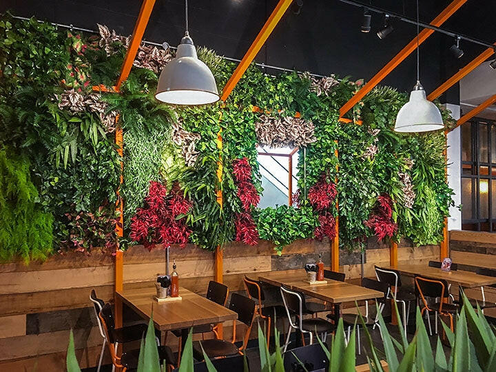 Artificial Flexi Back Green Wall Cheviot 100 x 100cm