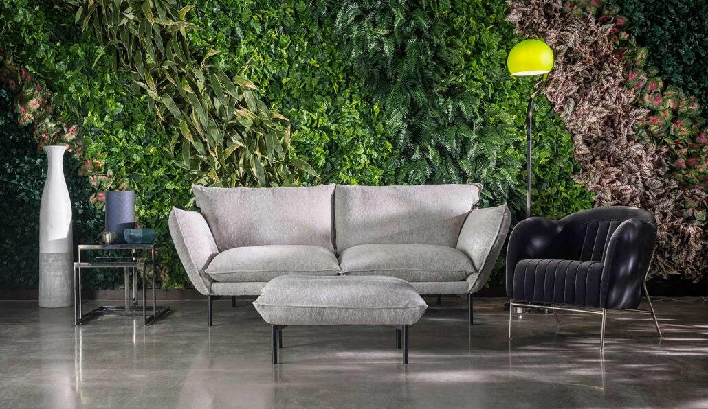 Artificial Flexi Back Green Wall Cheviot 100 x 100cm