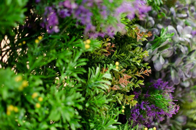 Artificial Flexi Back Green Wall Cheviot 100 x 100cm