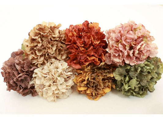 Artificial Dried Touch Ruffled Hydrangea