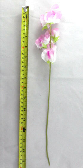 Artificial Silk Sweet Peas Single Stem