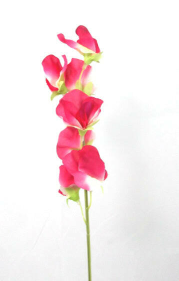 Artificial Silk Sweet Peas Single Stem