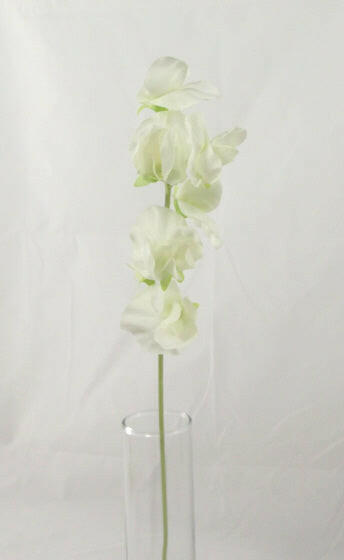 Artificial Silk Sweet Peas Single Stem