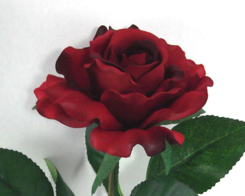 Artificial Silk Premium Rose Medium Single Stem
