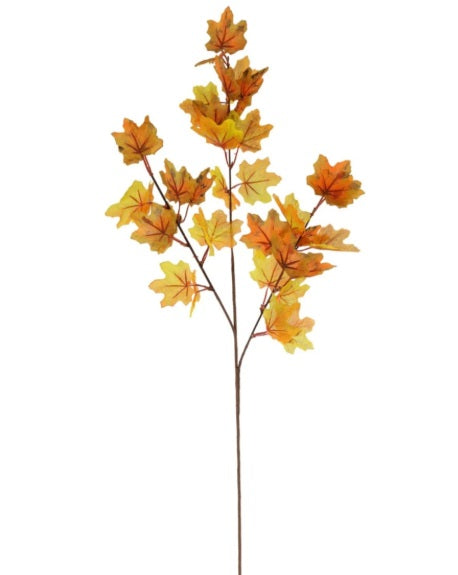 Artificial Silk Autumn Leaf Spray
