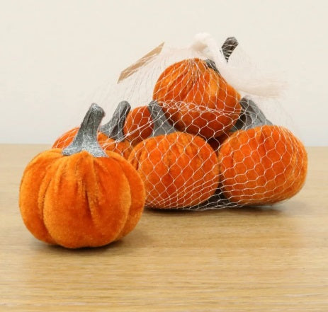 Artificial Velvet Pumpkin (Small)