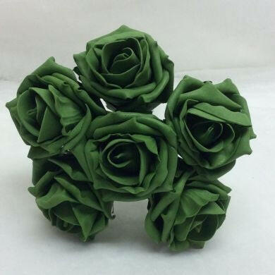 Artificial Colourfast Cottage Rose Bud Bunch
