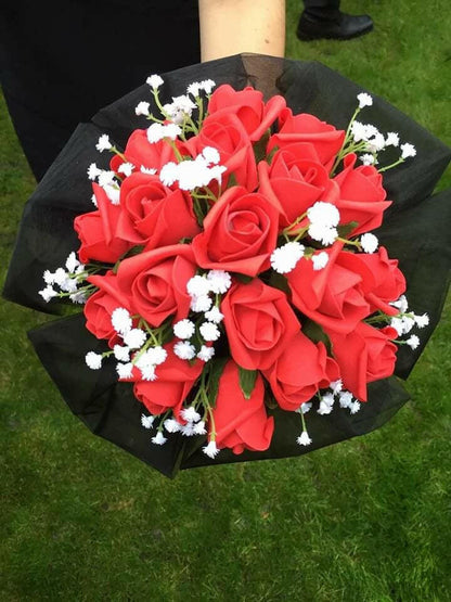 Artificial Colourfast Cottage Rose Bud Bunch