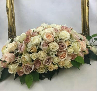 Artificial Vintage Rose Top Table Arrangement
