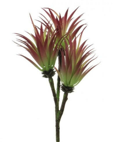 Artificial 3 Headed Jewel Succulent Spray