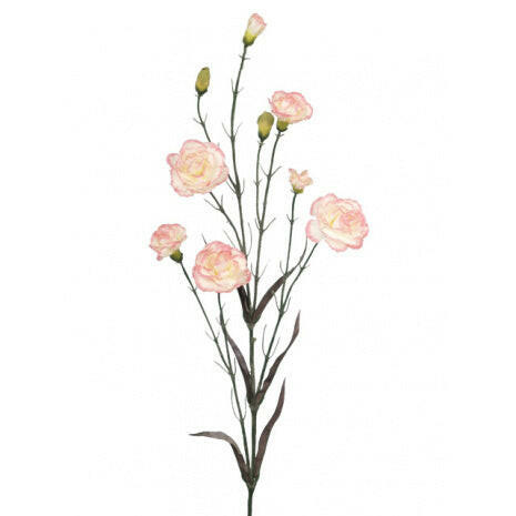 Artificial Silk Carnation Spray