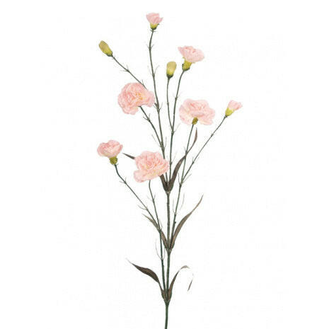 Artificial Silk Carnation Spray