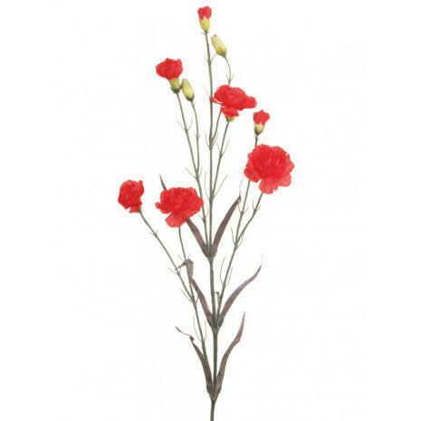 Artificial Silk Carnation Spray