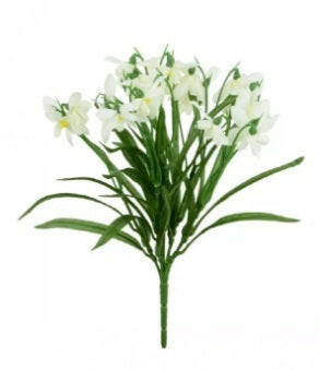 Artificial Silk Snowdrop Bush