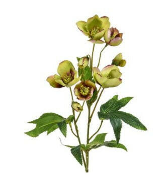 Artificial Silk Helleborus Flower