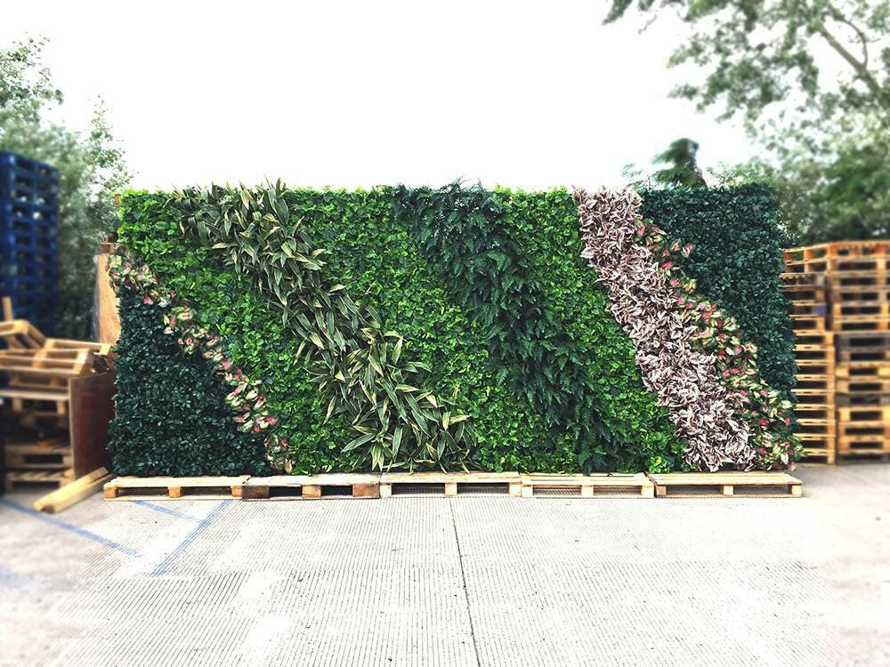 Artificial Flexi Back Green Wall Cheviot 100 x 100cm