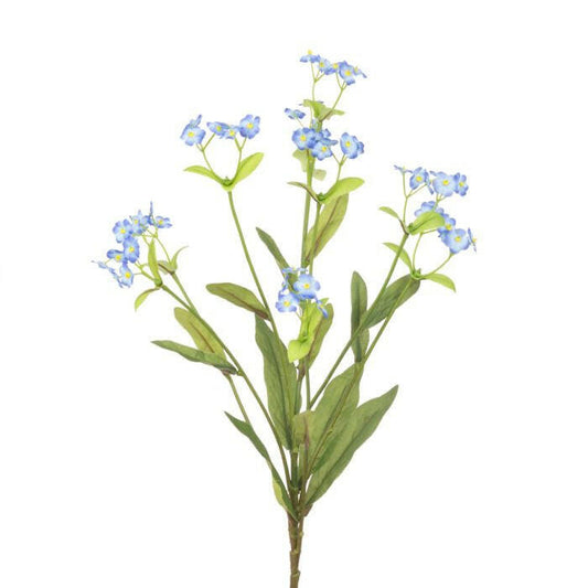 Artificial Silk Forget Me Not Spray Blue