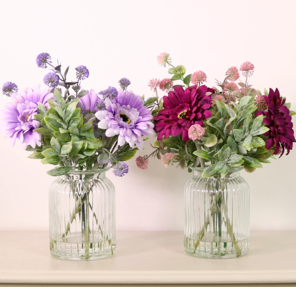 Artificial Gerbera Arrangement in Vase Arrangement