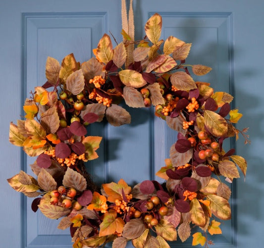 Artificial Premium Autumn Thicket Wreath