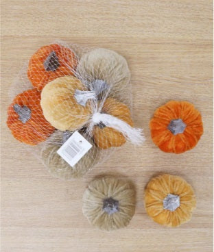 Artificial Velvet Pumpkin (Medium)