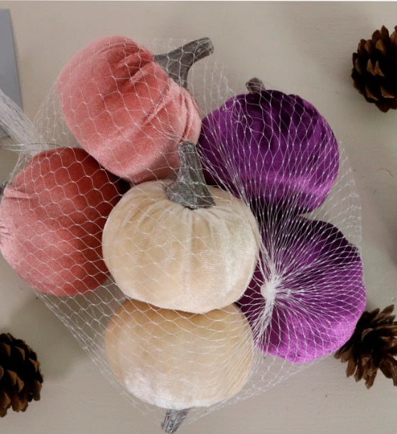 Artificial Velvet Pumpkin (Medium)