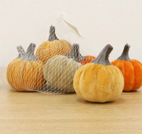 Artificial Velvet Pumpkin (Small)
