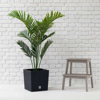 Artificial Paradise Palm Fire Retarded in a planter for illustration purposes only