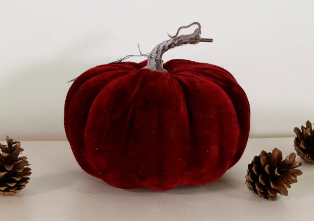 Artificial Velvet Pumpkin