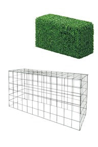 Artificial Boxwood Panel Hedge (Frame Only)