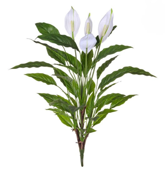 Artificial Silk Spathiphyllum Bush FR